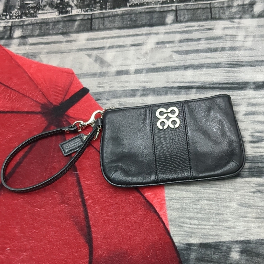Coach Leather wristlet